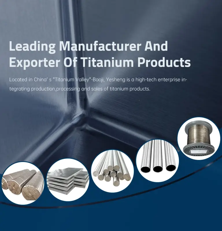 Führender Hersteller und Exporteur von Titan produkten